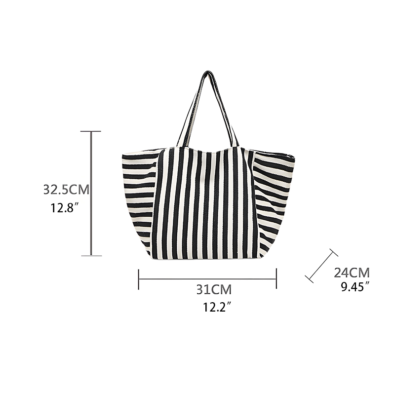 French Stripe Tote Bag – Timeless Nautical Style Meets Heavy-Duty Function