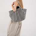 French Stripe Tote Bag – Timeless Nautical Style Meets Heavy-Duty Function