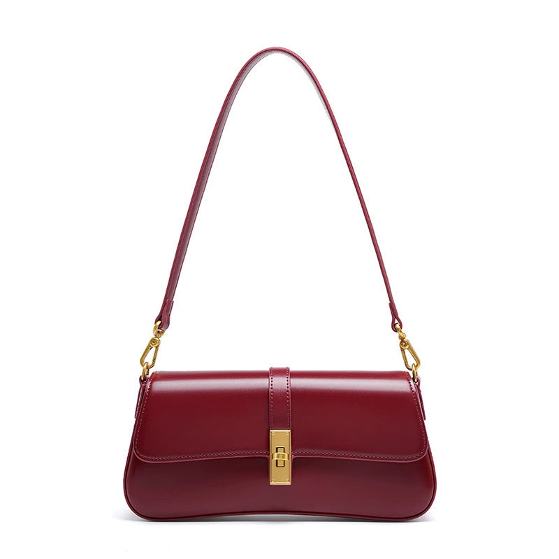 Women Handbag Vintage Baguette Shoulder Bag