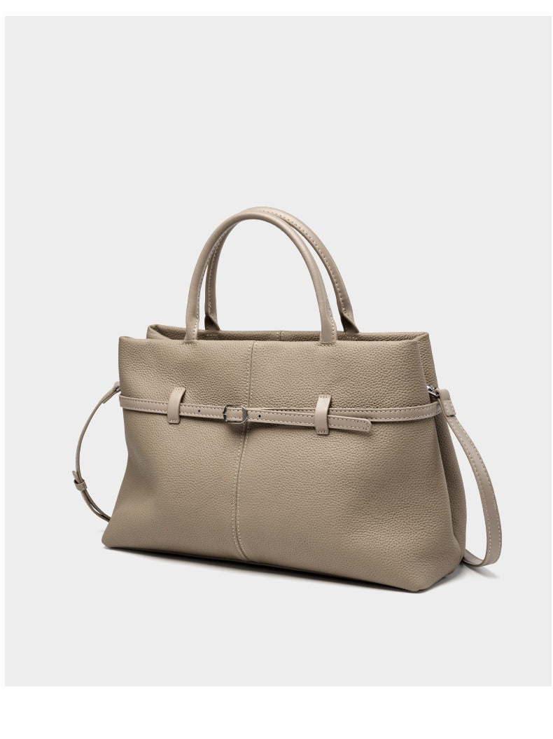 Classic Belted Flap Tote Bag