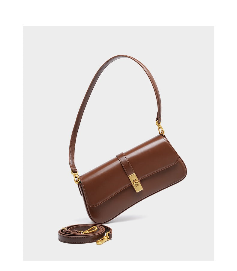Women Handbag Vintage Baguette Shoulder Bag