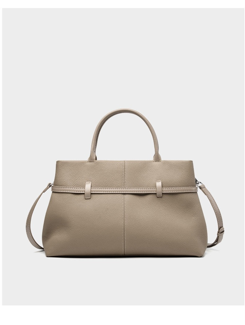 Classic Belted Flap Tote Bag