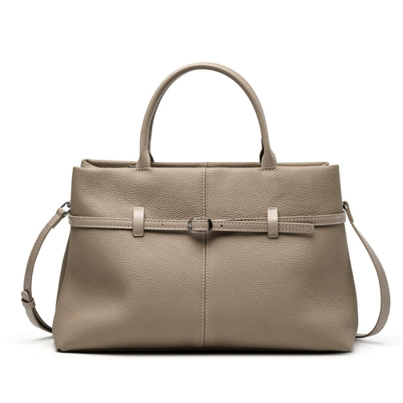 Classic Belted Flap Tote Bag