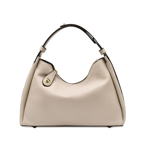 Elegant Genuine Leather Flap Bag