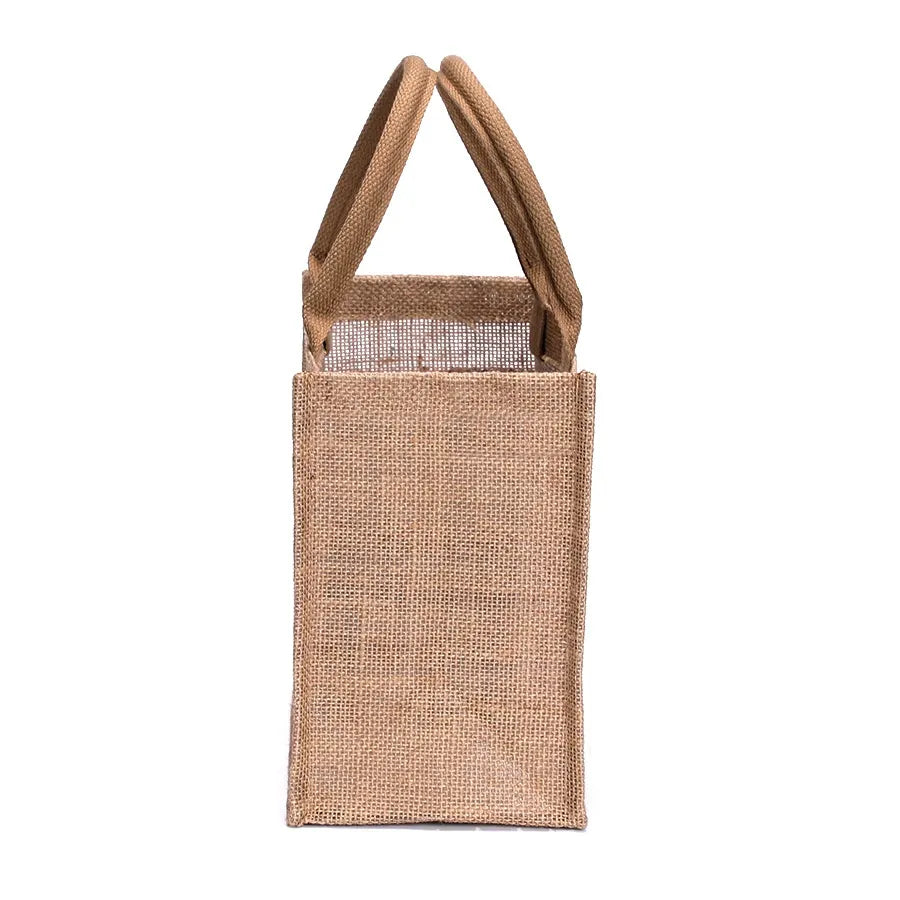 Heavy-duty Solid Color Linen Burlap Tote Bag