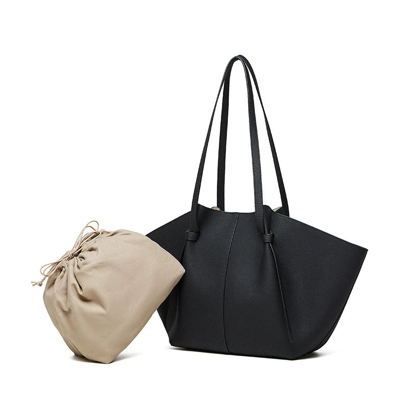 Genuine Leather Wing Tote Bag