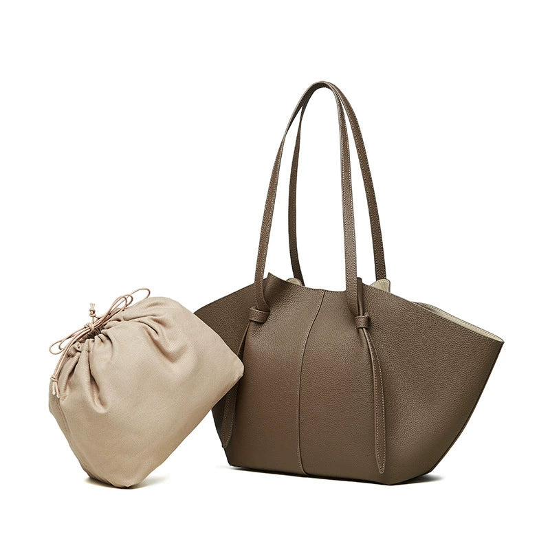 Genuine Leather Wing Tote Bag