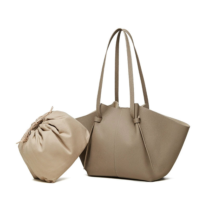 Genuine Leather Wing Tote Bag