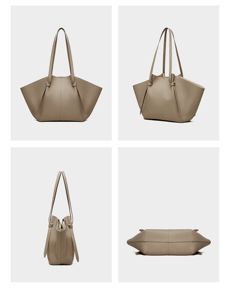Genuine Leather Wing Tote Bag