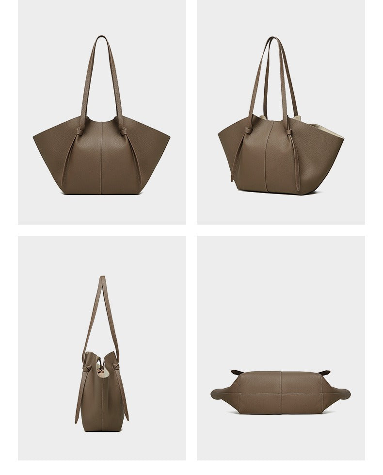 Genuine Leather Wing Tote Bag
