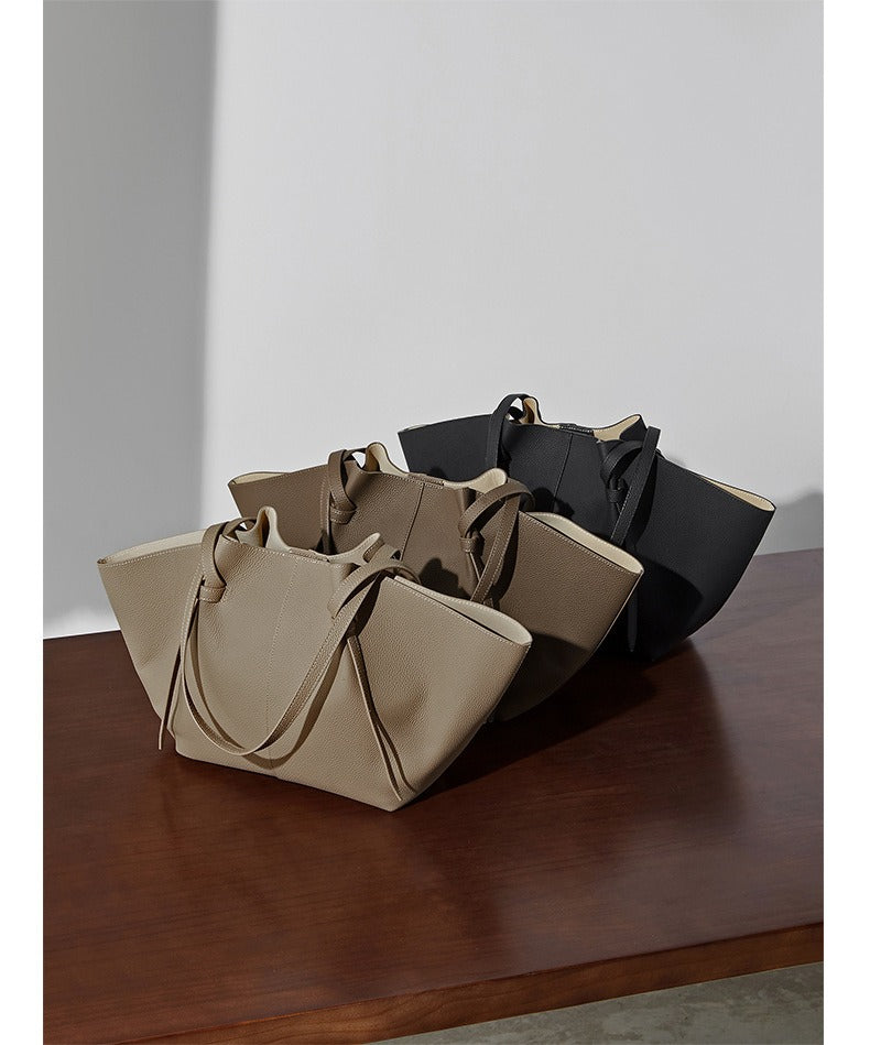 Genuine Leather Wing Tote Bag